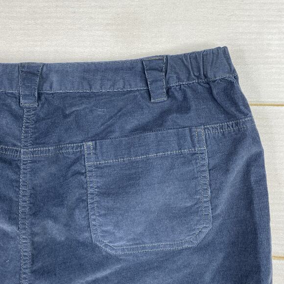 J Jill Pant Womens 16W Blue Fine Wale Corduroy Wide Leg Crop Minimalist NWT - Picture 9 of 11